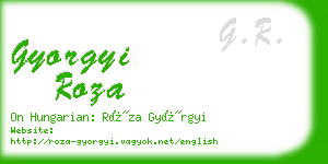 gyorgyi roza business card